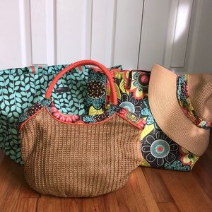 FLASH SALE Vera Bradley flower shower bags and hat